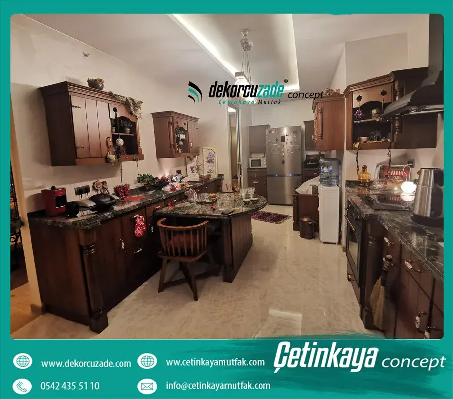 ankara ahşap mutfak dolabı