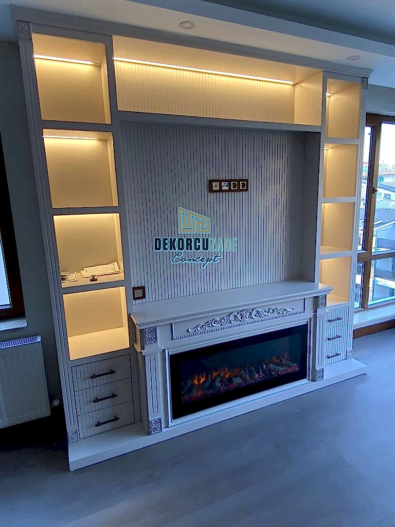 Ankara Şömineli Duvar Ünitesi