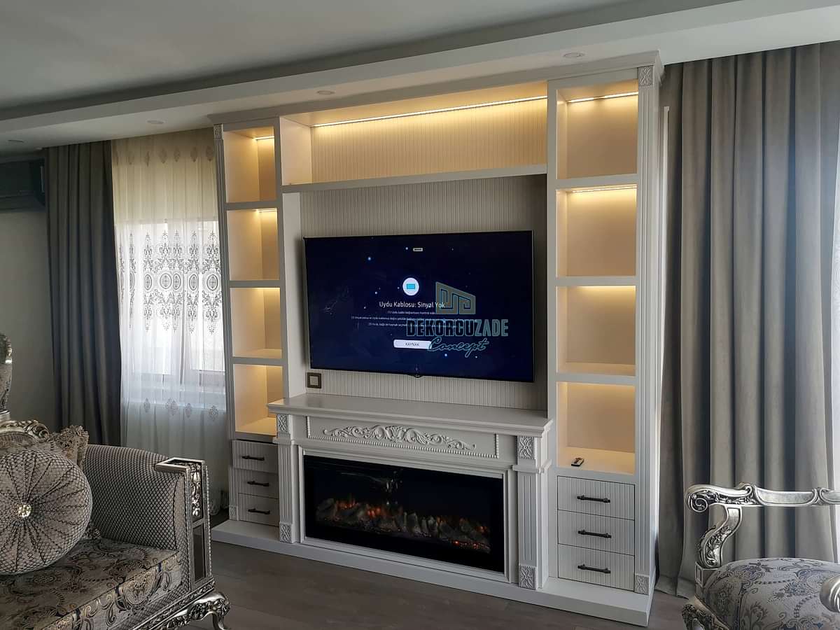 Ankara Şömineli Duvar Ünitesi