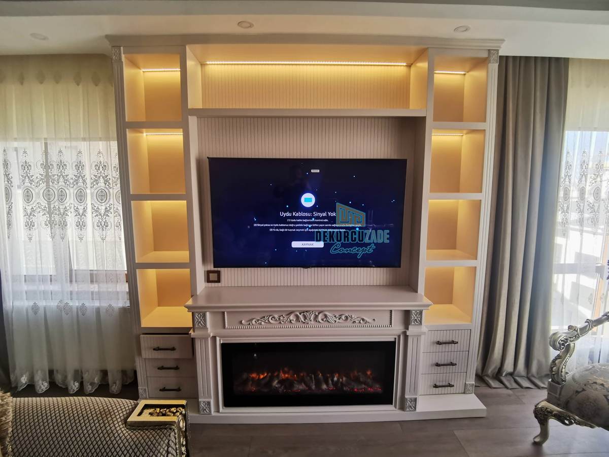 Ankara Şömineli Duvar Ünitesi