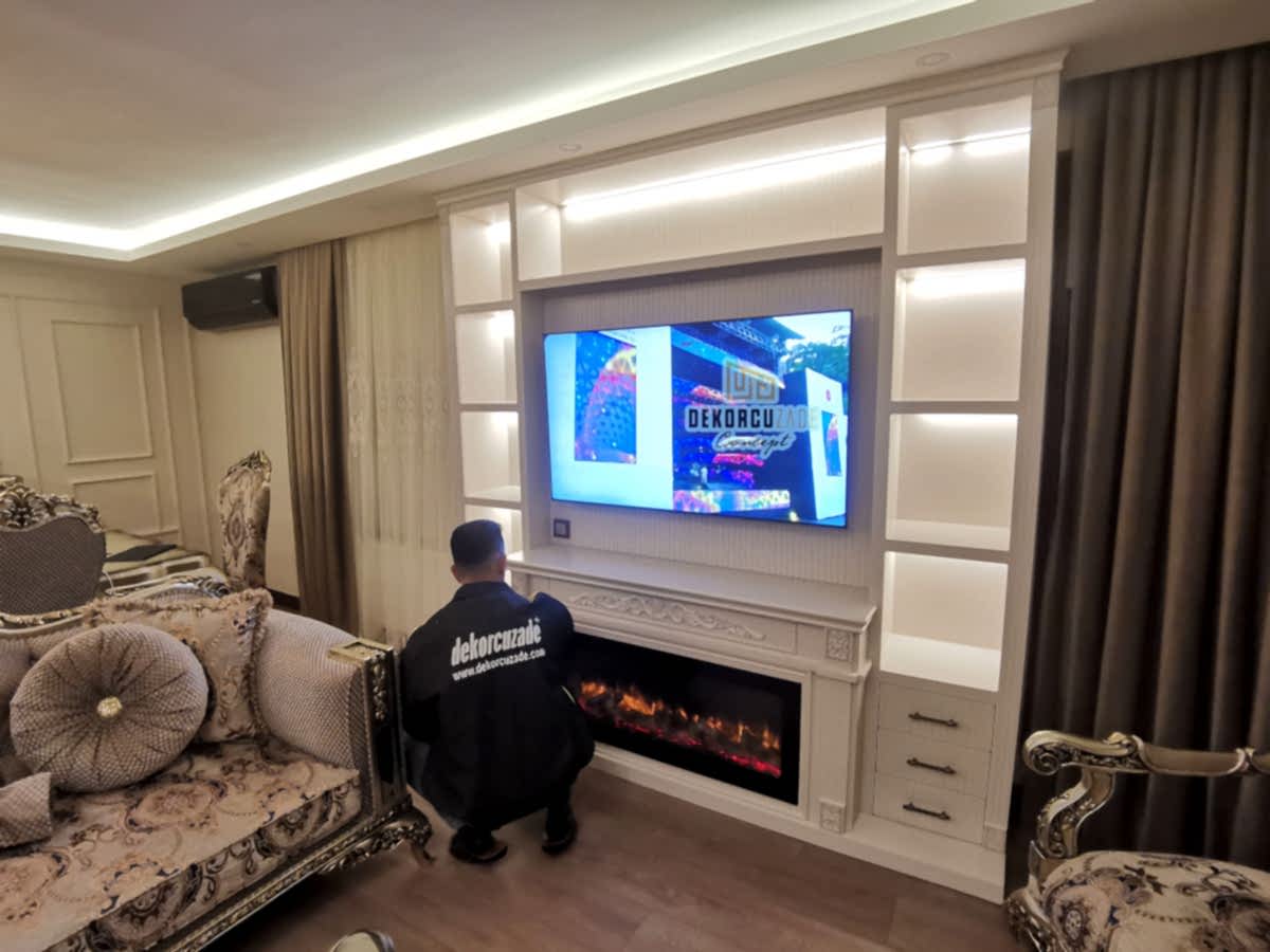 Ankara Şömineli Duvar Ünitesi