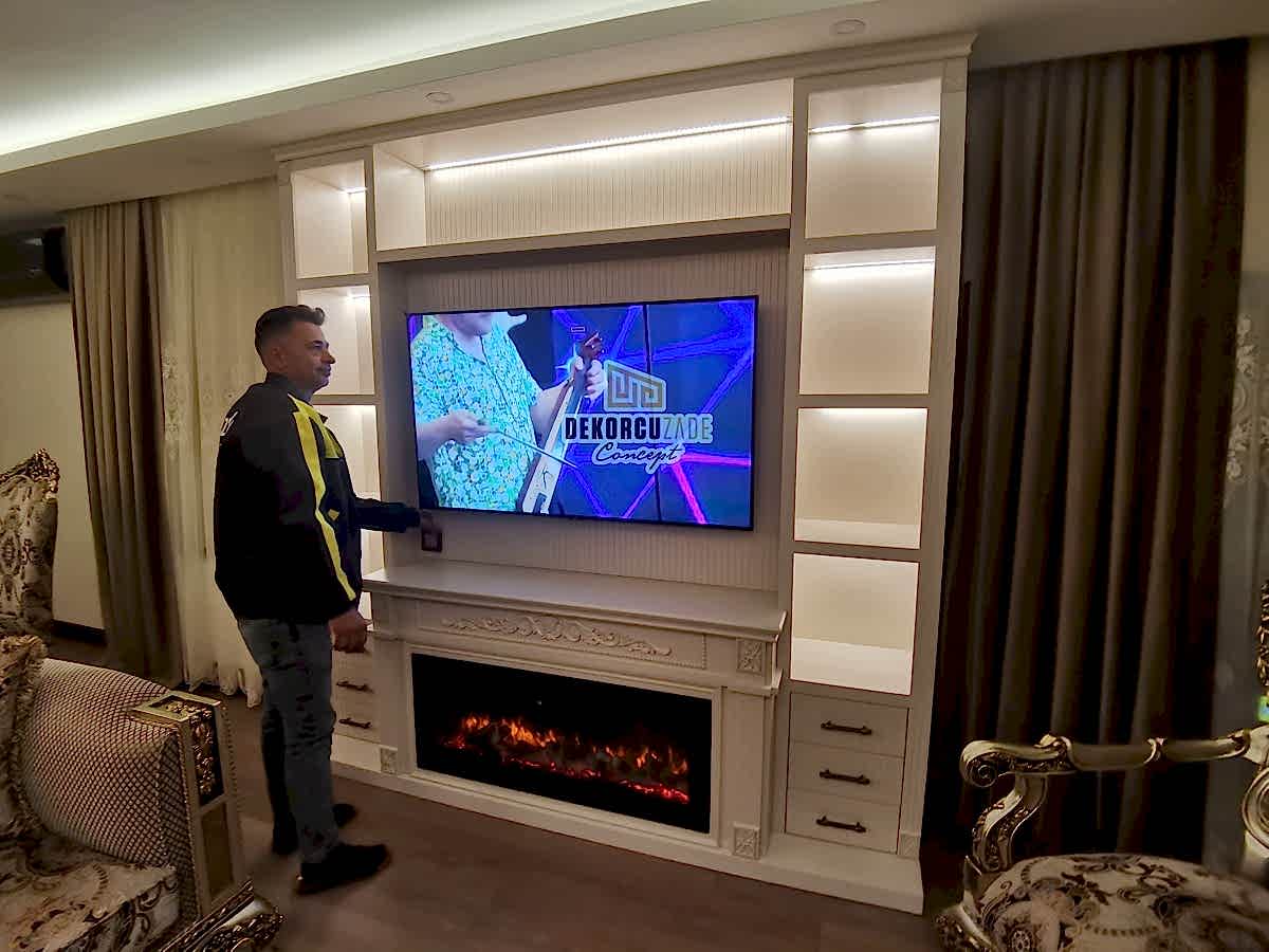 Ankara Şömineli Duvar Ünitesi