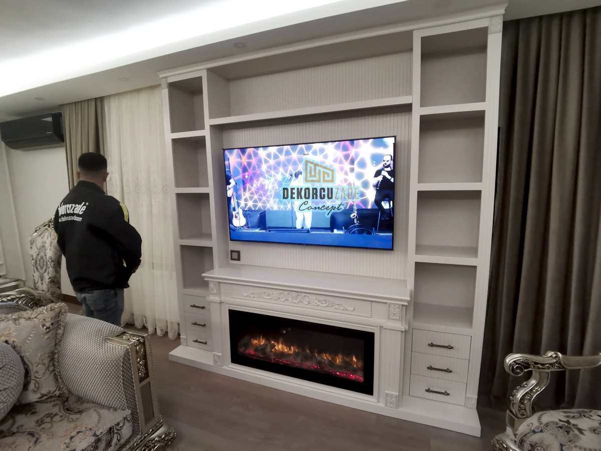 Ankara Şömineli Duvar Ünitesi