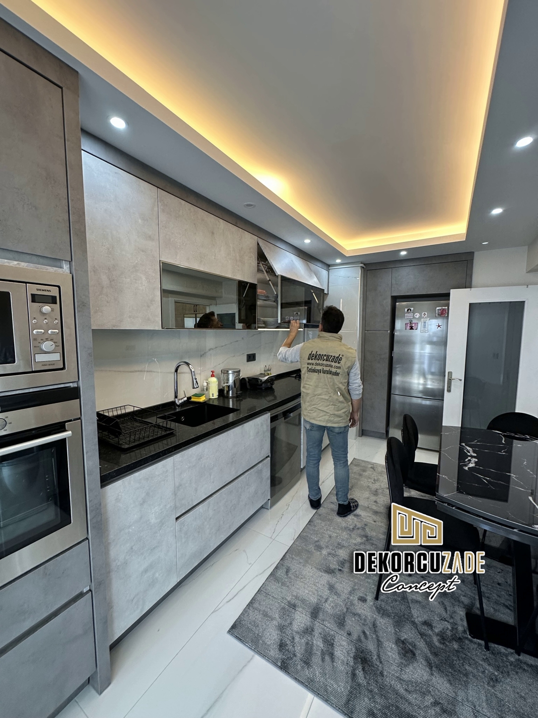 Alvic İspanyol Lake kulpsuz Mutfak Dolabı