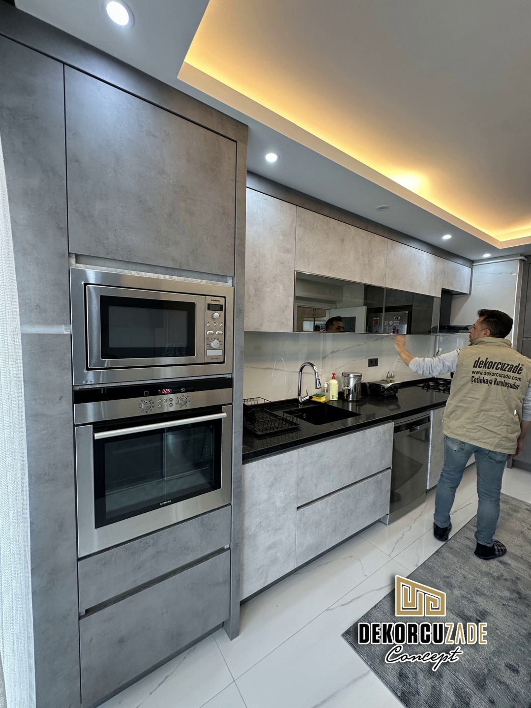 Alvic İspanyol Lake kulpsuz Mutfak Dolabı