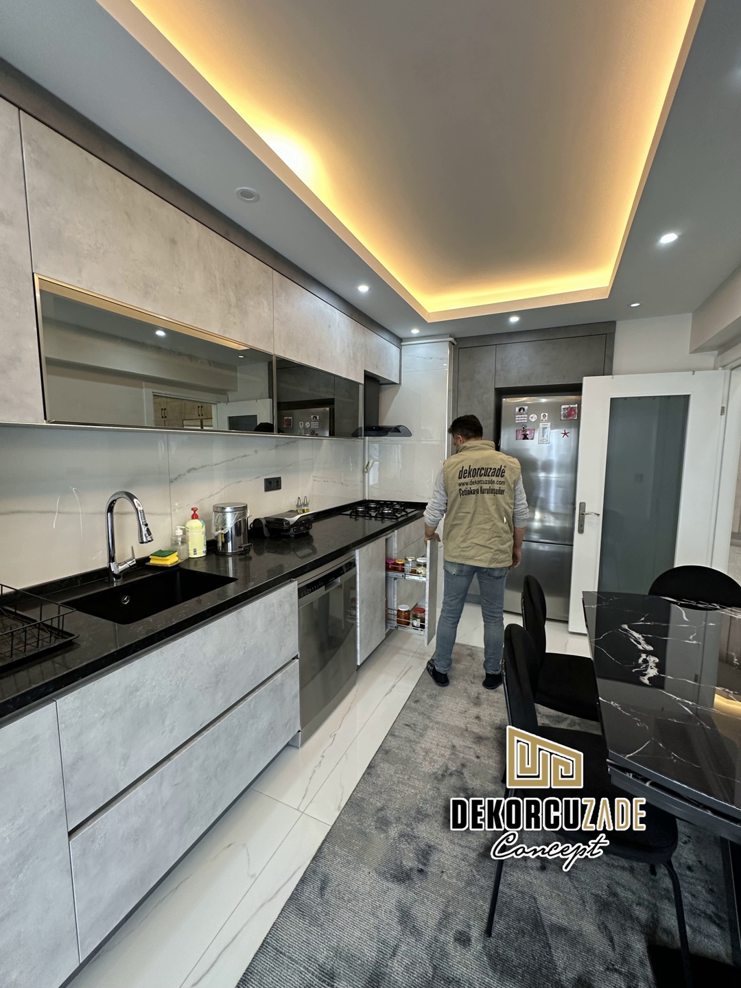 Alvic İspanyol Lake kulpsuz Mutfak Dolabı