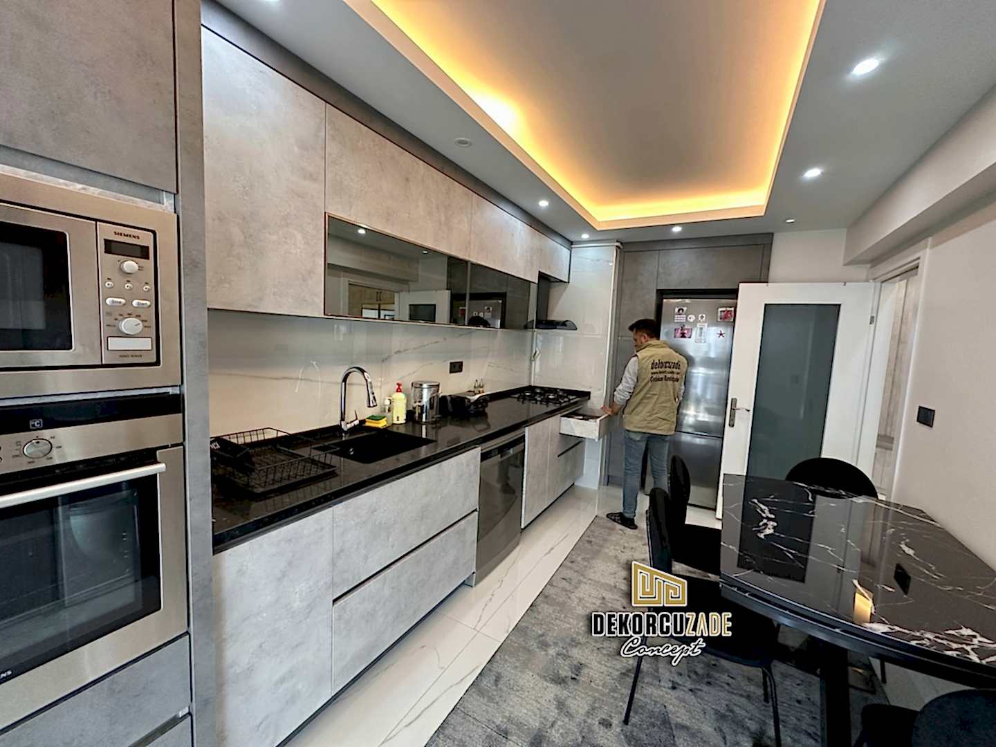 Alvic İspanyol Lake kulpsuz Mutfak Dolabı