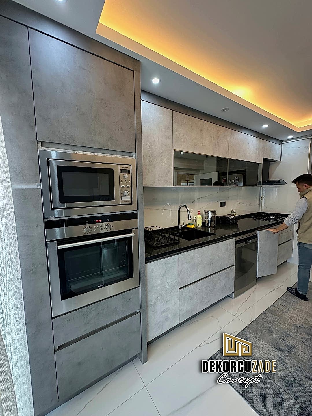 Alvic İspanyol Lake kulpsuz Mutfak Dolabı